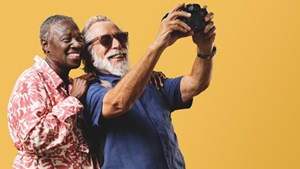 couple taking a selfie