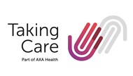 Taking Care logo with line Part of Axa health