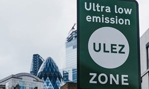 Ultra Low Emission Zone road sign